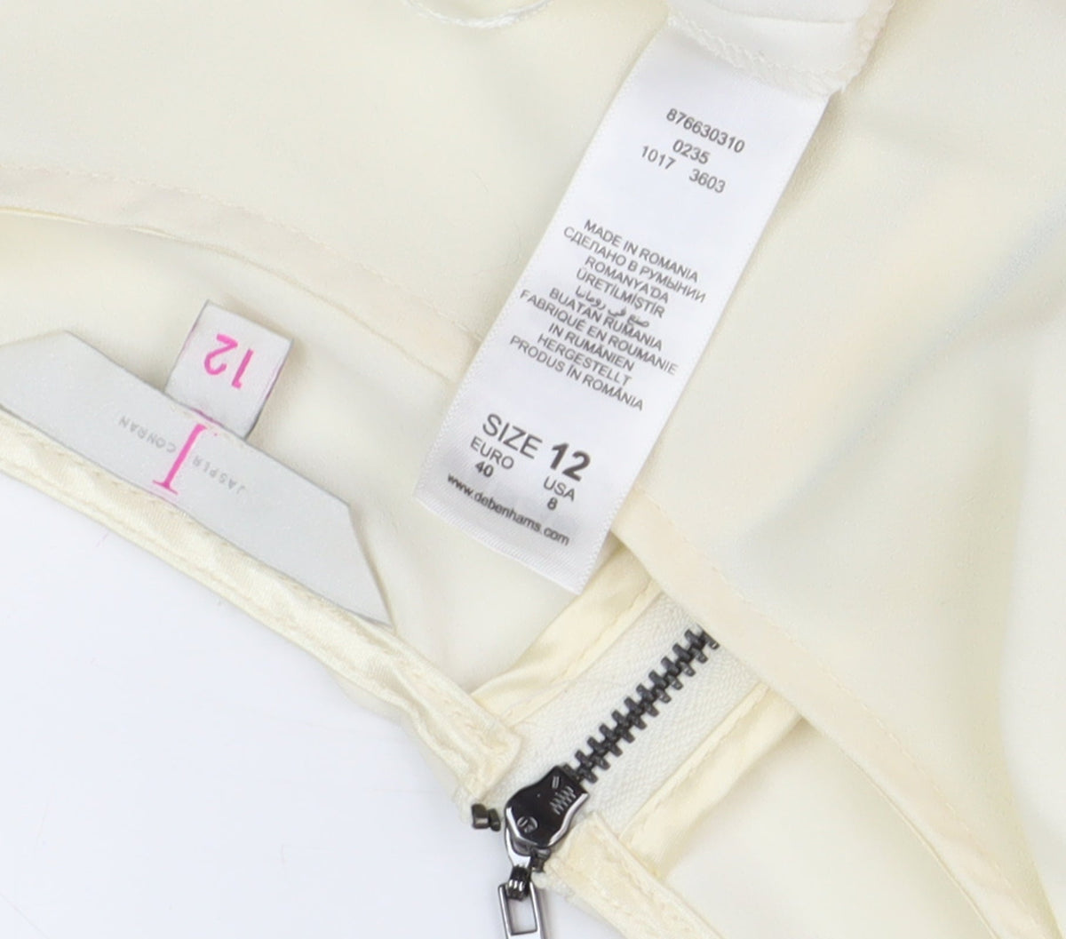Debenhams Women's Ivory Sleeveless Blouse Size 12