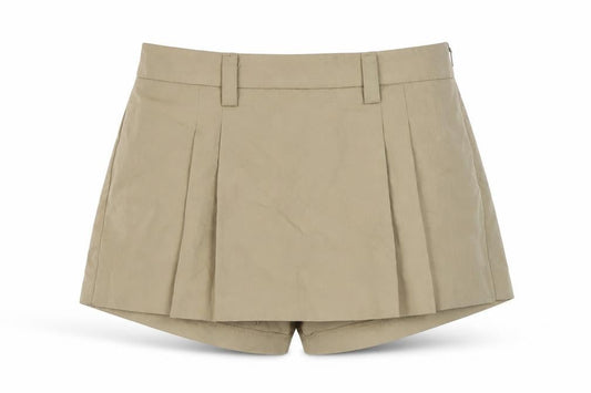 Stradivarius Women's Beige Chino Shorts, Size 10, Casual, Pleated