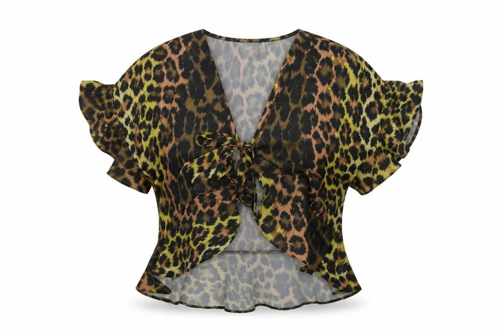 Front view of ASOS Women's Multicoloured Kimono Blouse S