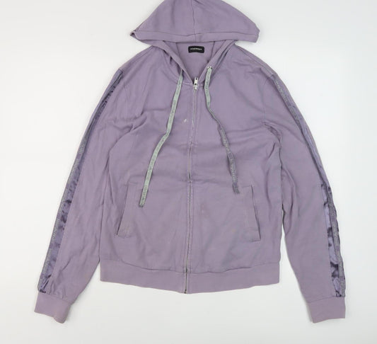 Emporio Armani Women's Purple Full Zip Hoodie M