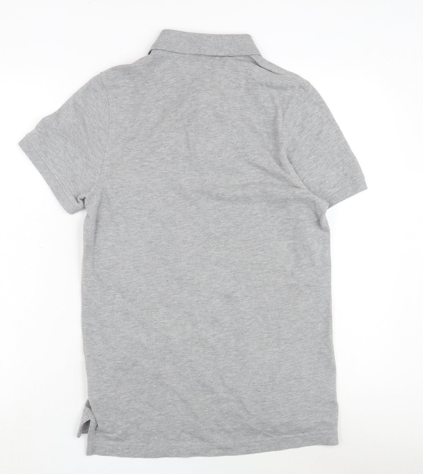 Tommy Jeans Men's Grey Slim Fit Polo Shirt, Size S