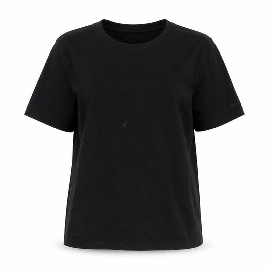 Womens UK Size M Calvin Klein Black Cotton T-Shirt