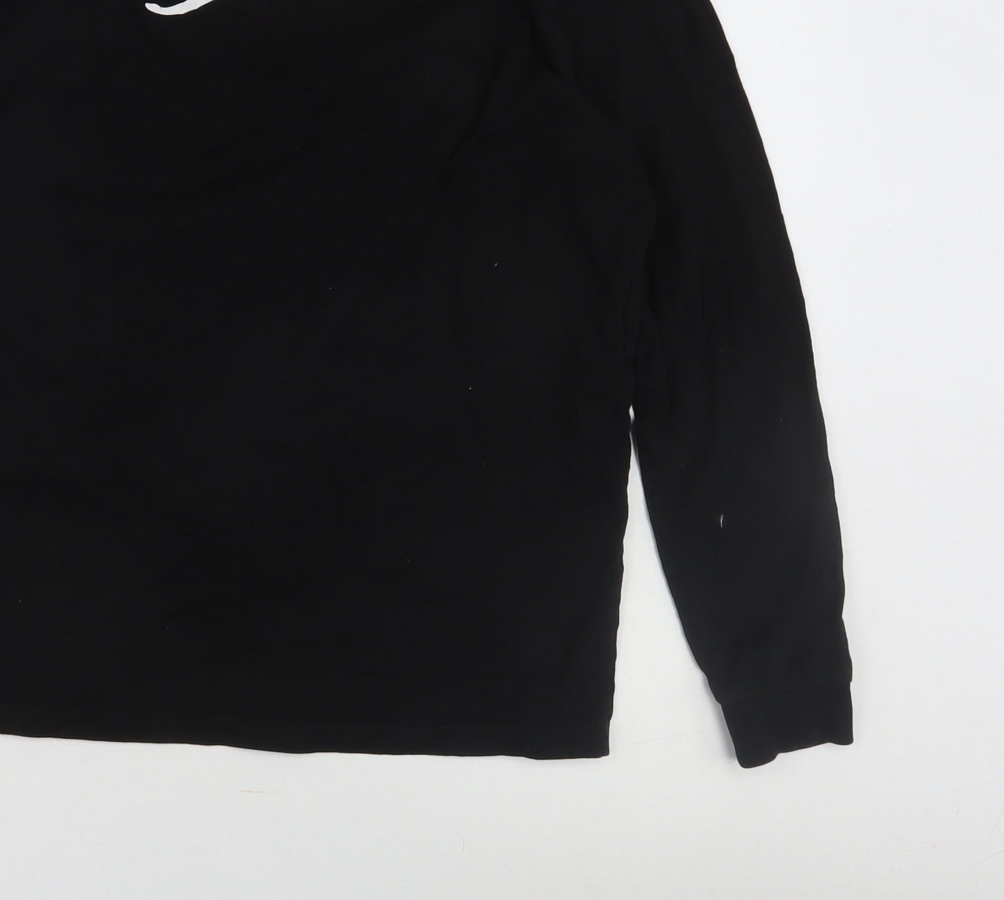 ASOS DESIGN Unisex Black Van Gogh Art T-Shirt, M, Long Sleeve