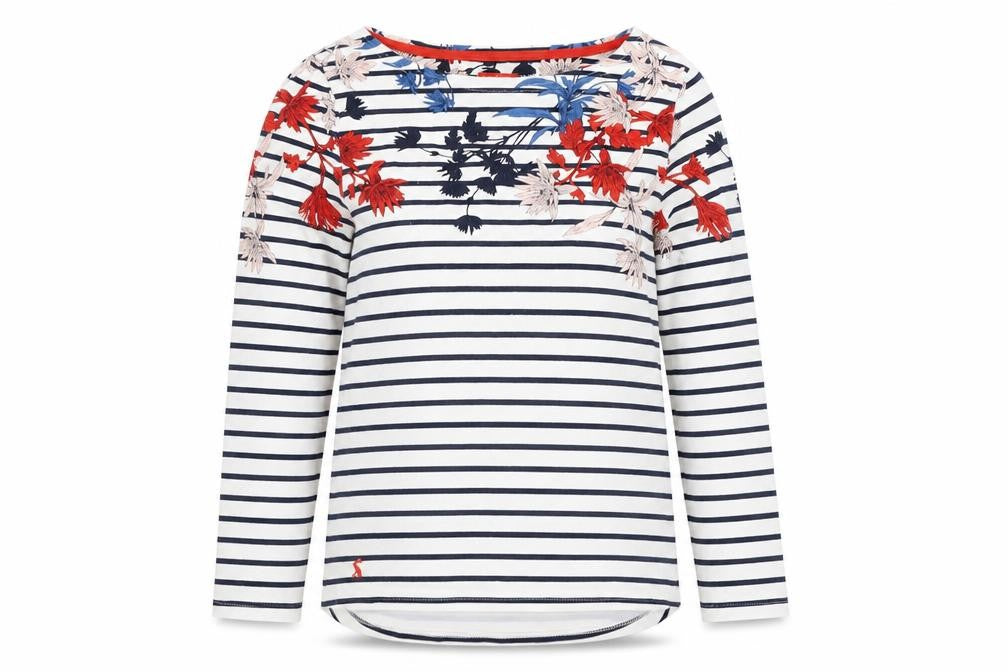 Womens UK Size 8 Joules Multicoloured Cotton T-Shirt