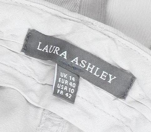 Laura Ashley Women's Grey Chino Trousers Size 14
