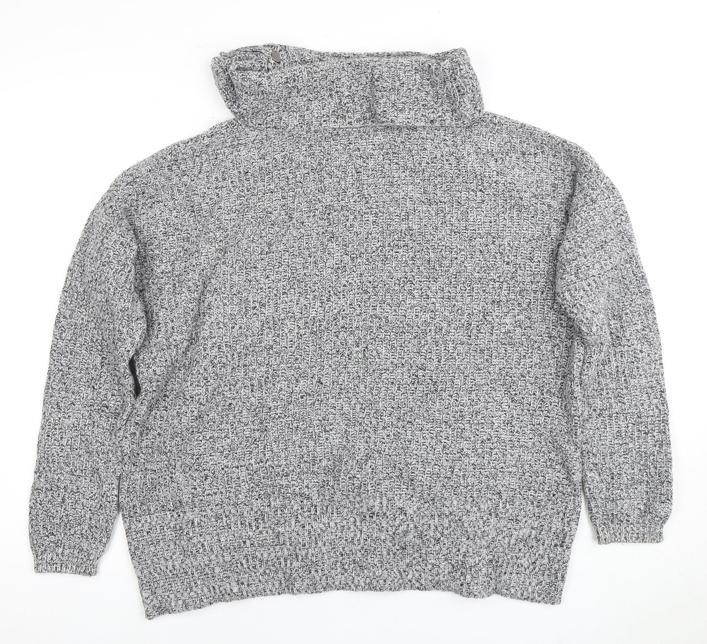 Next Women's Grey Roll Neck Jumper Size S