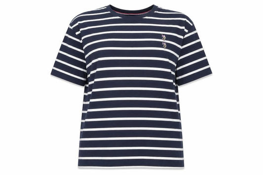 Unisex Adultss UK Size 20 U.S. Polo Assn. Blue Cotton T-Shirt