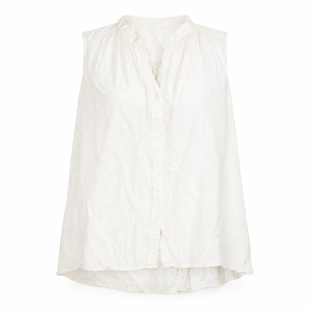 Uniqlo Women's White XS Sleeveless Button-Up Top
