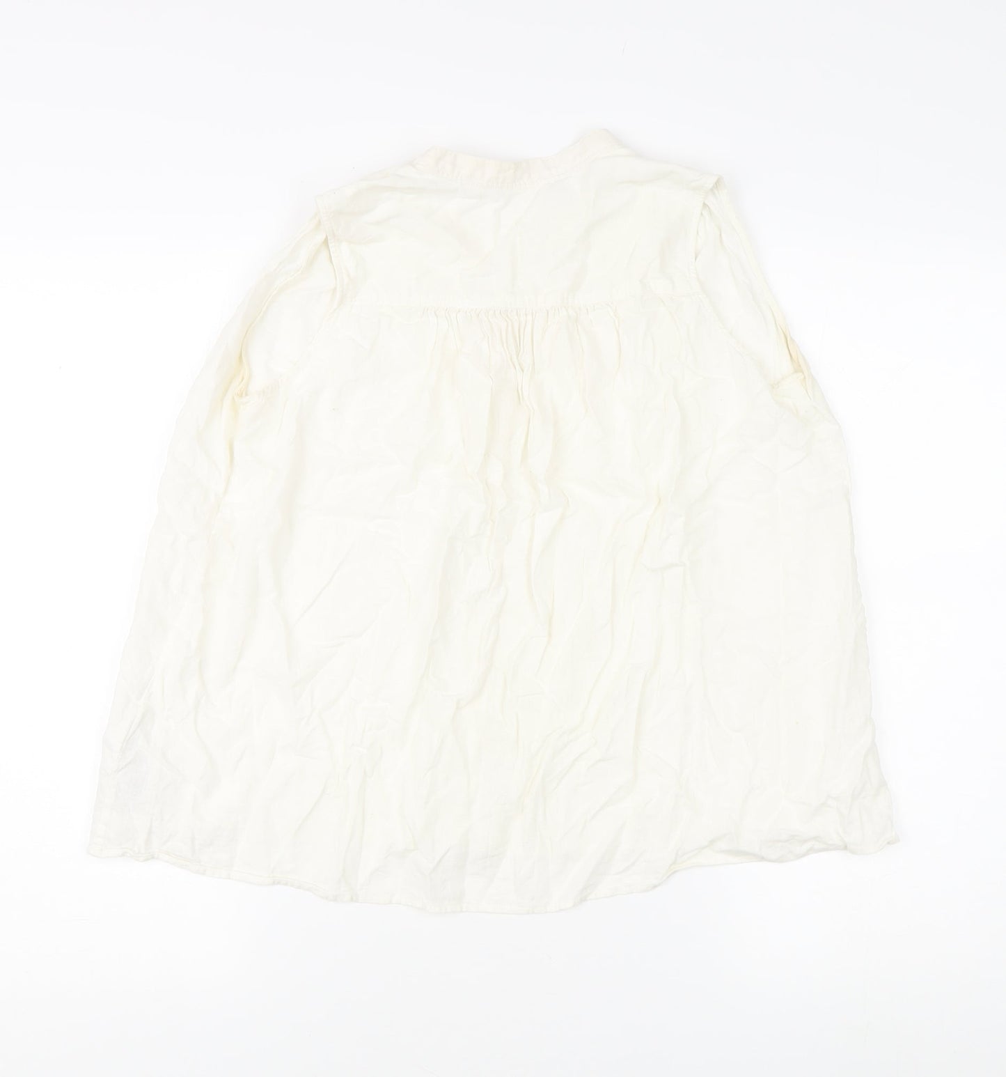 Uniqlo Women's White XS Sleeveless Button-Up Top