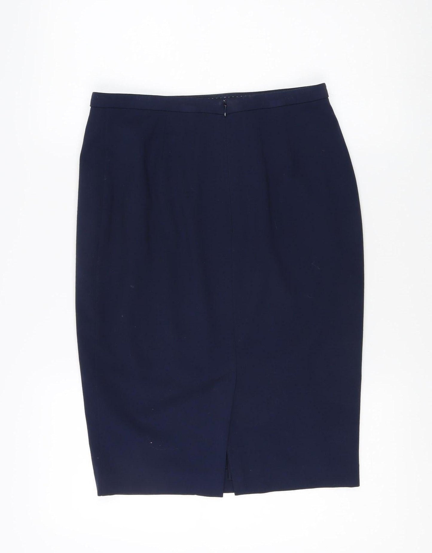Marks and Spencer Women's Blue Pencil Skirt Size 10