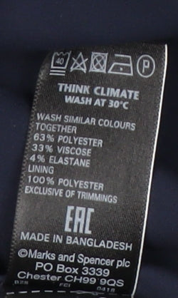 Marks and Spencer Women's Blue Pencil Skirt Size 10