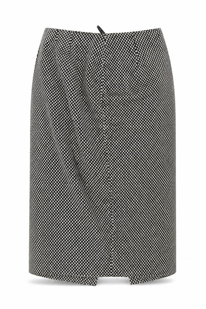 Alex & Co. Women's Black Geometric Pencil Skirt, Size 18