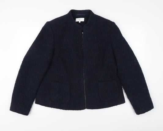 CC Women's Blue Jacket Size 18 Acrylic Blend