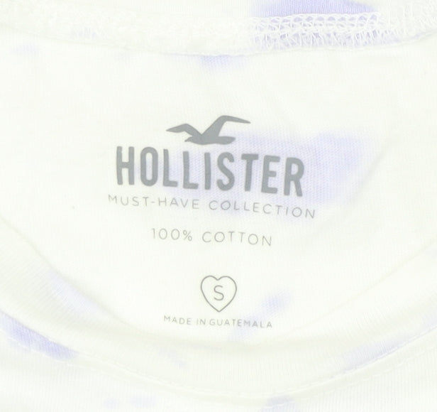 Hollister Women's Cropped Multicoloured T-Shirt, S