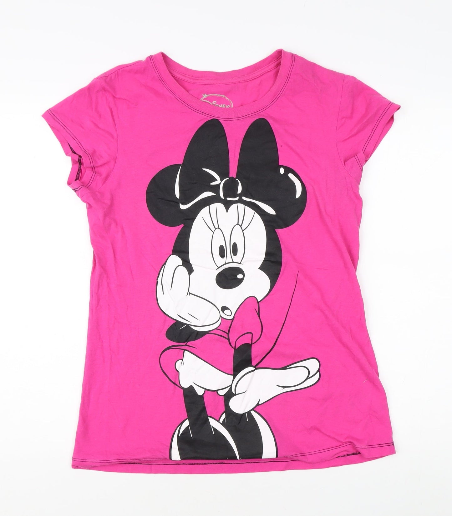 Disney Womens Pink Minnie Mouse T-Shirt XL