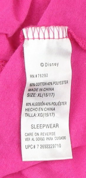 Disney Womens Pink Minnie Mouse T-Shirt XL