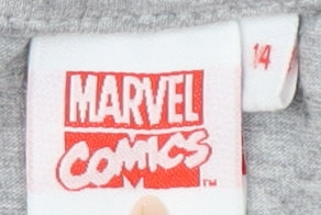 Marvel Comics Women's Grey T-Shirt Size 14