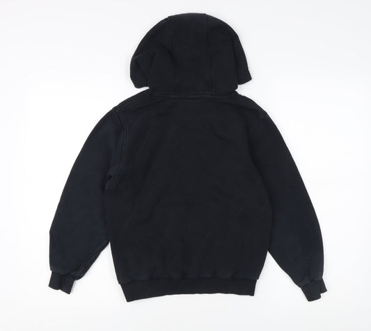 Nike Boys Black Pullover Hoodie - Size 11-12 Years, Logo Accent