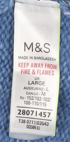 Marks and Spencer Women's Blue Pullover Jumper Large