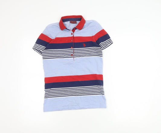 U.S. Polo Assn. Women's XS Striped Polo Shirt