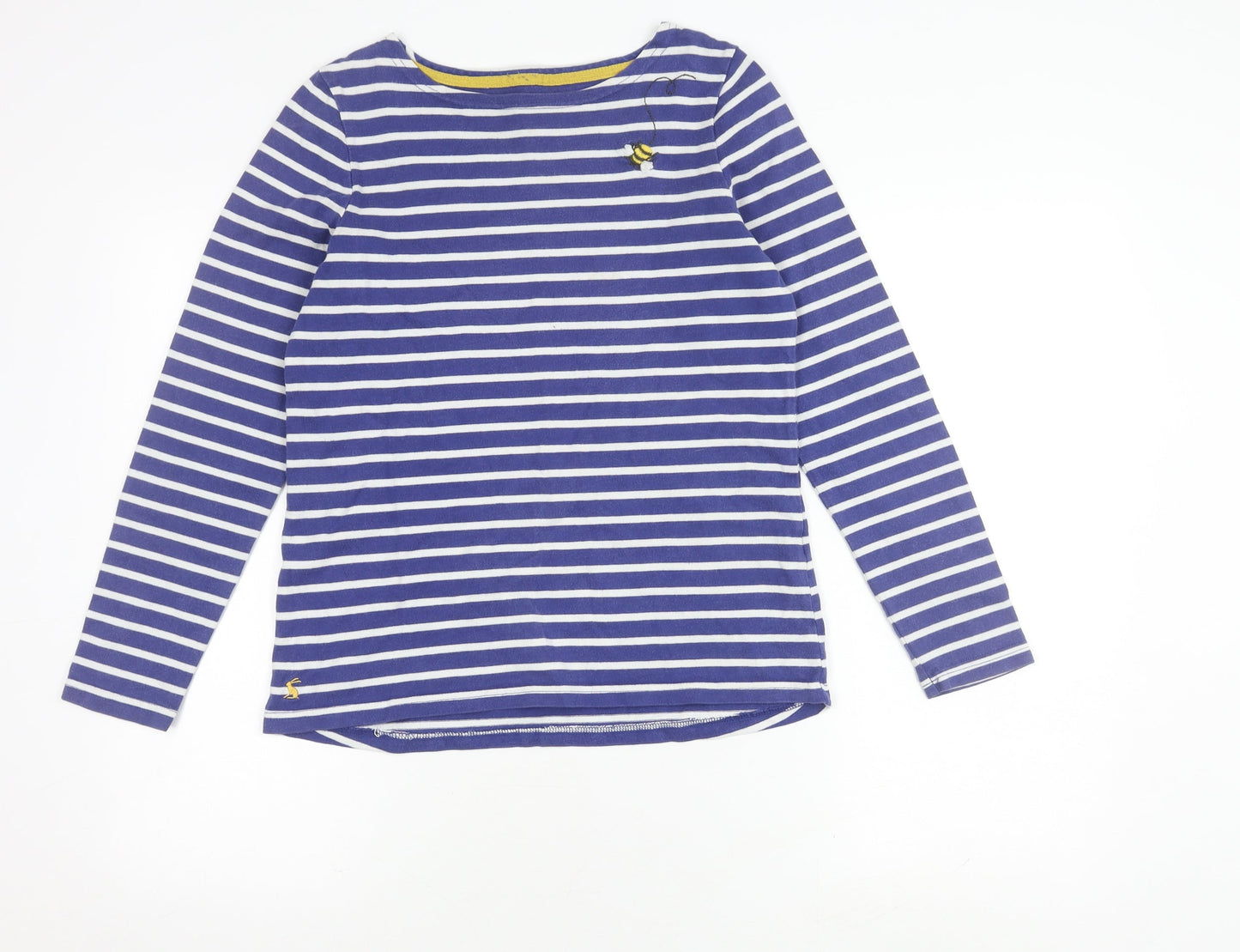 Joules Women's Blue Striped Long Sleeve T-Shirt 8