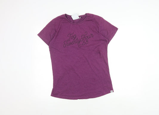 TOG24 Women's Purple T-Shirt Size 12 Regular Fit