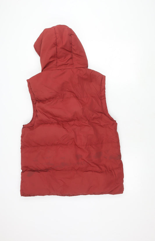 SoulCal & Co Men's Red M Puffer Jacket with Hood
