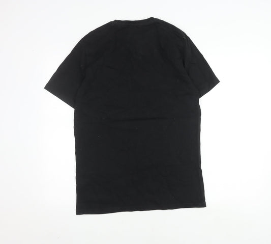 Farah Sport Men's Black Large T-Shirt, Crew Neck, Cotton