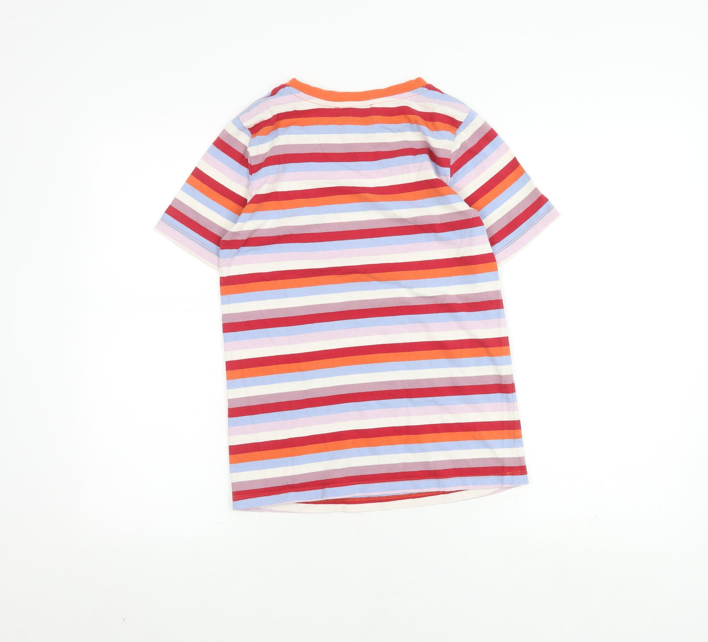Marks and Spencer Women's Multicoloured Striped T-Shirt