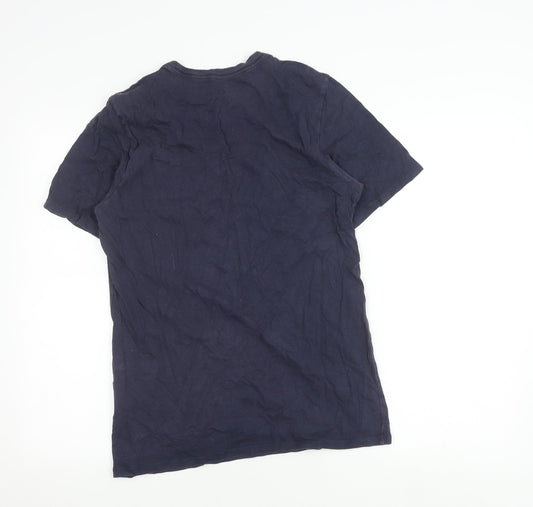 Nike Men's Blue Crew Neck T-Shirt, M