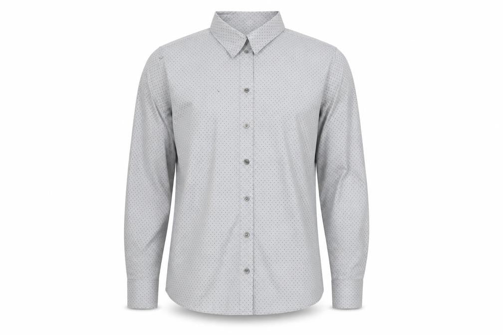 Banana Republic Men's Grey Striped Shirt, Size 12, Button-Up