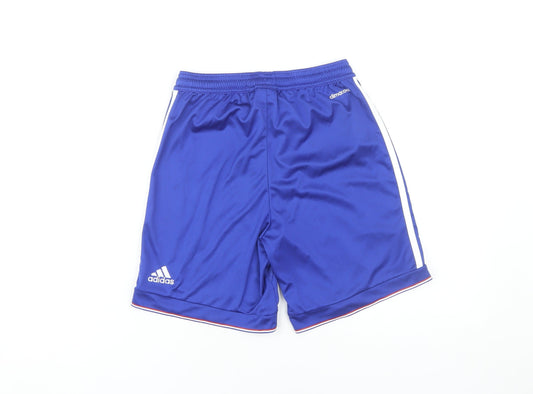 Adidas Boys Blue Athletic Shorts 11-12 Years Football
