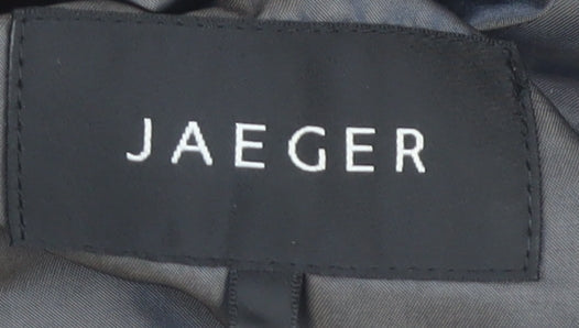 Jaeger Women's Grey Mid-Length Coat Size 10
