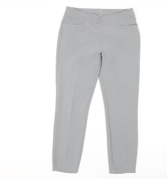 Adidas Women's Grey Dress Pants, S, Regular Fit