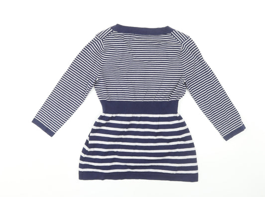 Boden Women's Blue Striped Knit T-Shirt Size 2