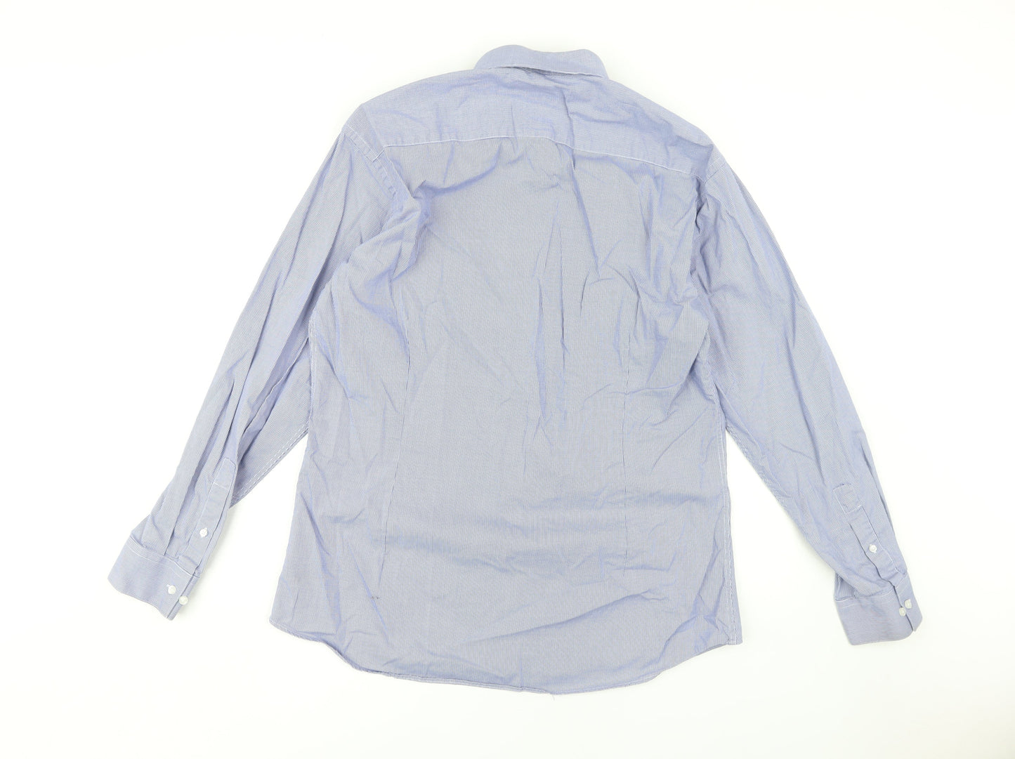 Daniel Hechter Men's Blue Slim Fit Dress Shirt 16.5