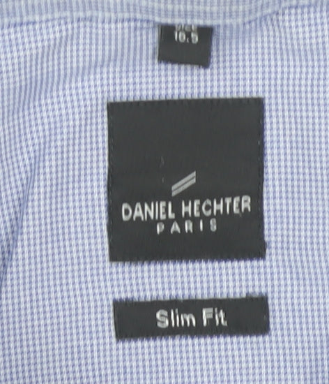 Daniel Hechter Men's Blue Slim Fit Dress Shirt 16.5