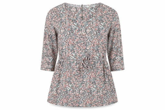 FatFace Women's Pink Floral Belted Top Size 10