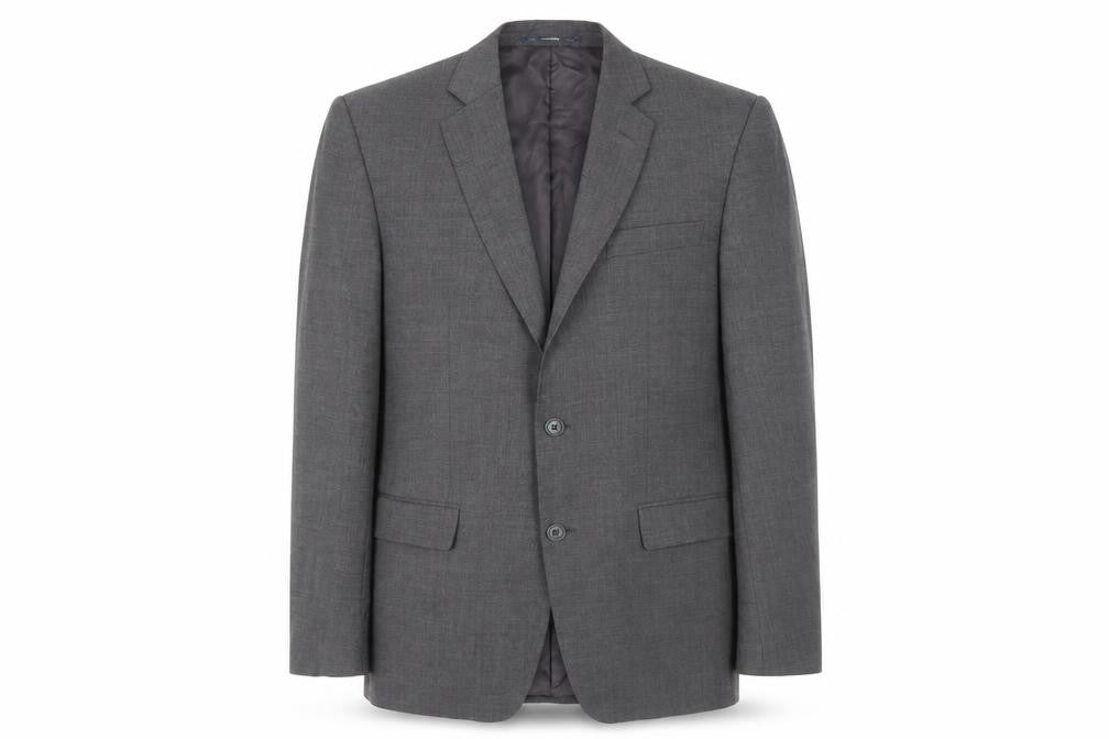 Mens 38 Chest Regular Magee Grey Two-Button Suit Jacket