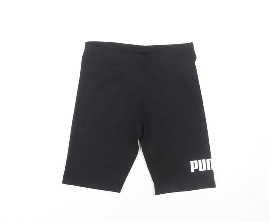 Puma Teens Black Biker Shorts - XL, Activewear