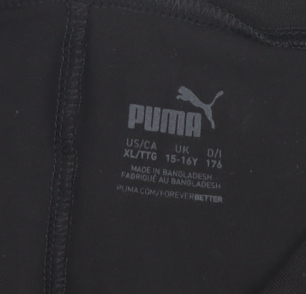 Puma Teens Black Biker Shorts - XL, Activewear