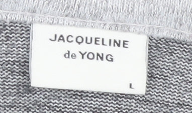 Jacqueline de Yong Women's V-Neck Striped Top, L