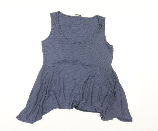 Kew 159 Women's Blue Striped Tank Top, Size S