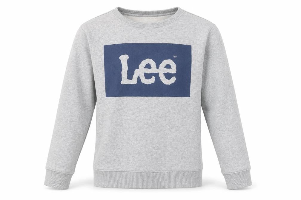Mens UK S Regular Lee Grey Pullover Sweatshirt