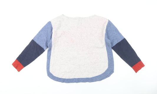 White Stuff Women's Multicoloured Pullover Jumper, Size 16
