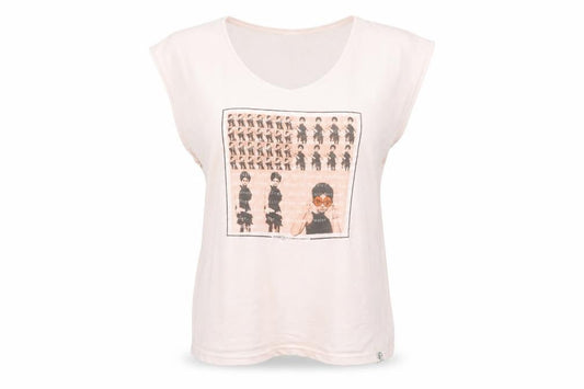 Womens UK Size L O'Neill Pink 100% Cotton T-Shirt