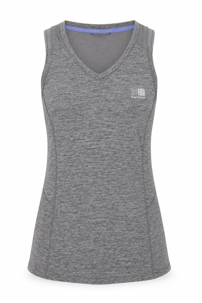 Karrimor Women's Grey Athletic Tank - Size 8, Breathable & Lightweight
