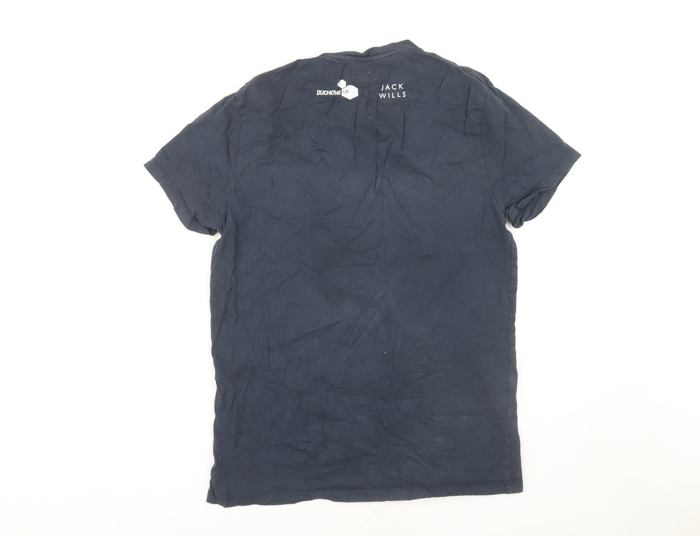 Jack Wills Men's Blue Medium Bicycle Graphic T-Shirt