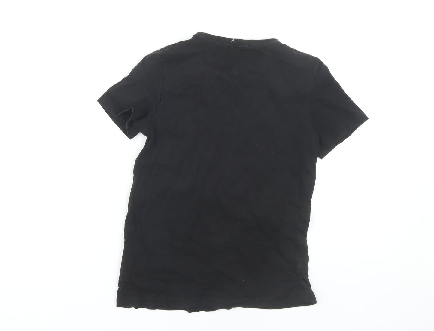 Puma Boys Black T-Shirt 9-10 Years Short Sleeve Casual