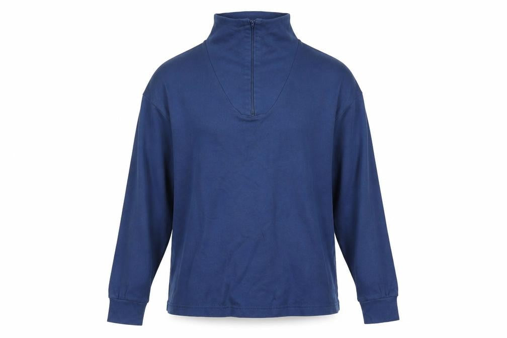 Mens UK S  Trespass Blue Henley Sweatshirt